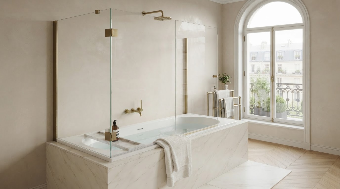 Paroi de douche sur mesure