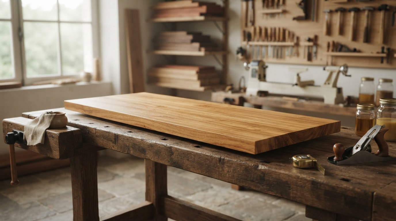 planche en teck massif sur mesure