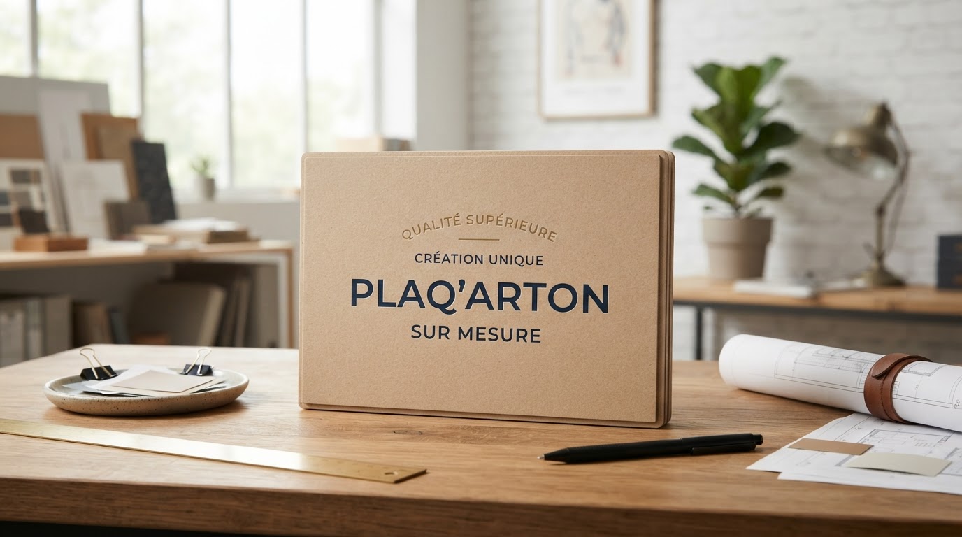 plaque carton sur mesure
