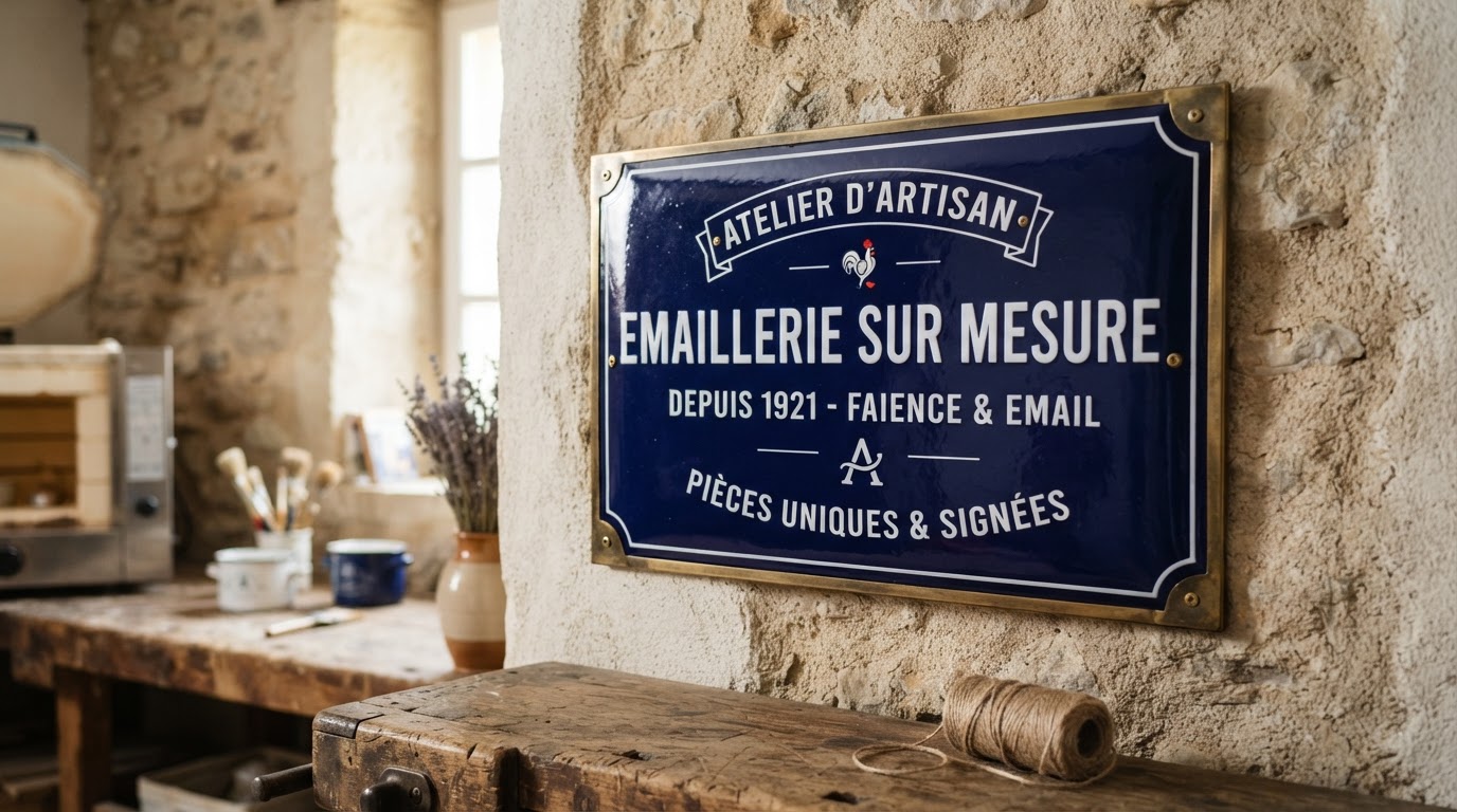 plaque émaillée