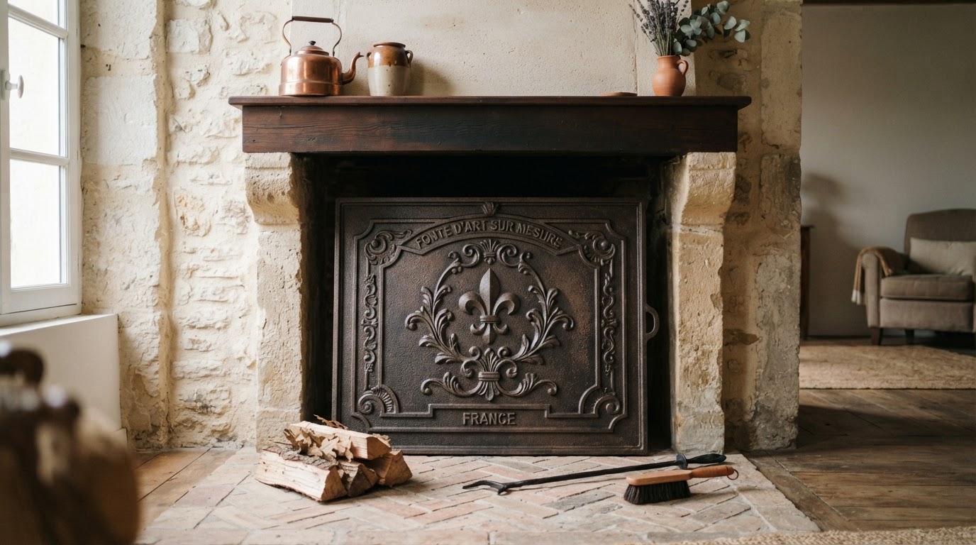 Plaque en fonte sur mesure