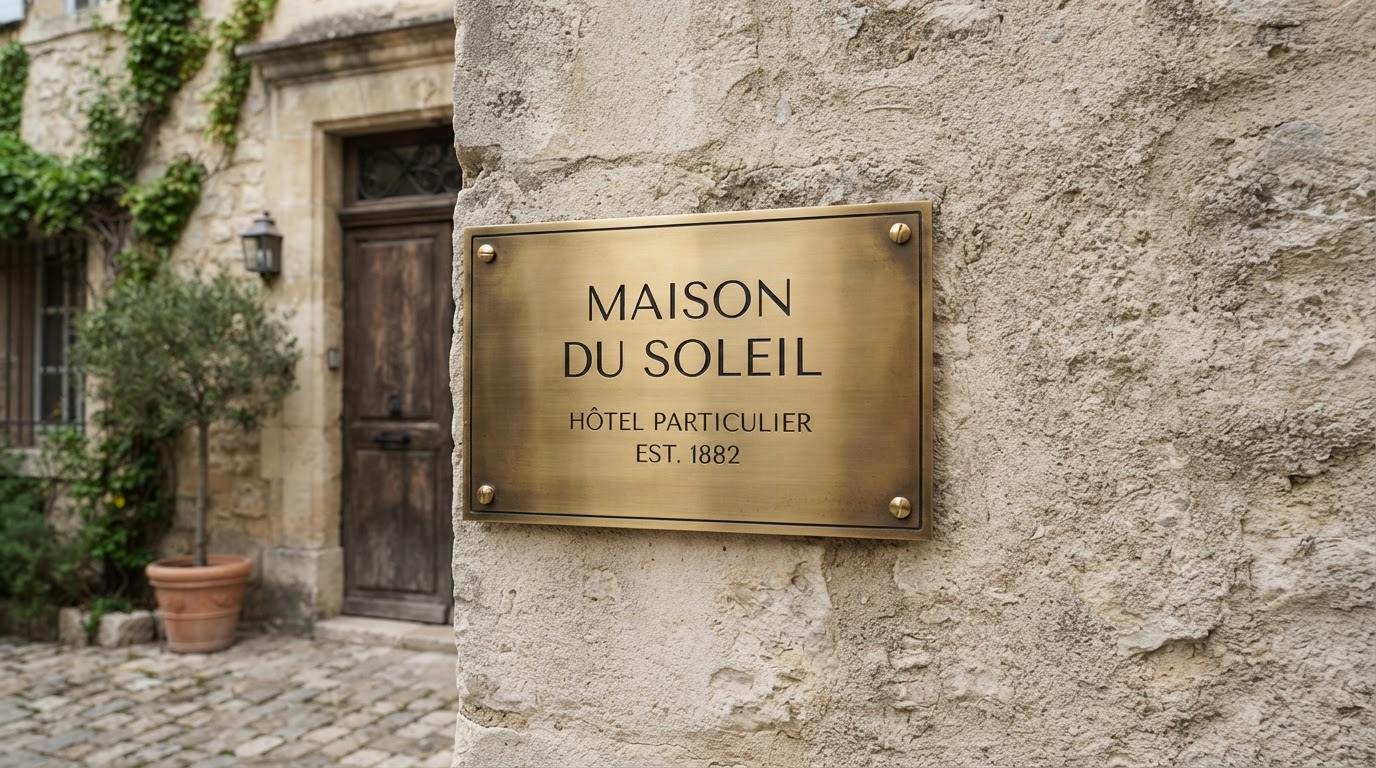 Plaque gravée personnalisée