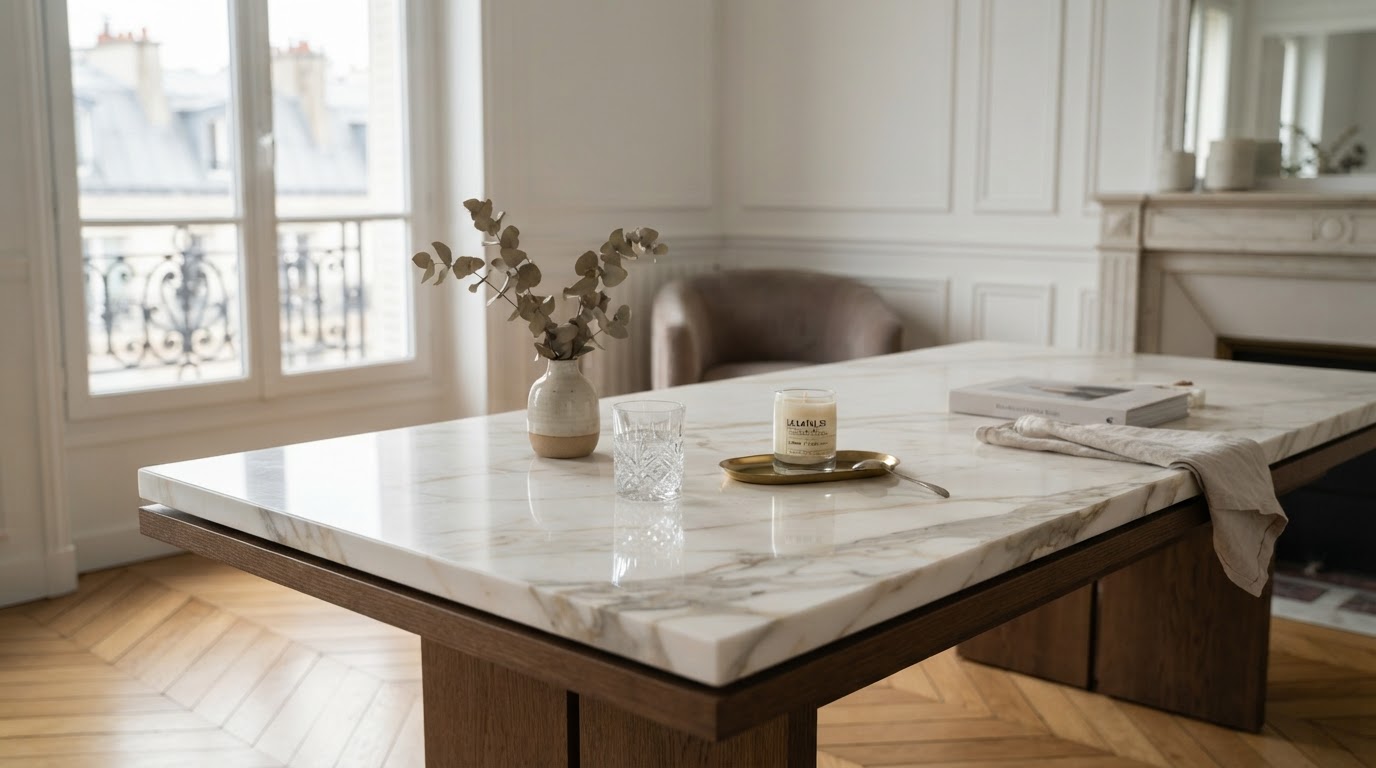 Plateau en marbre sur mesure