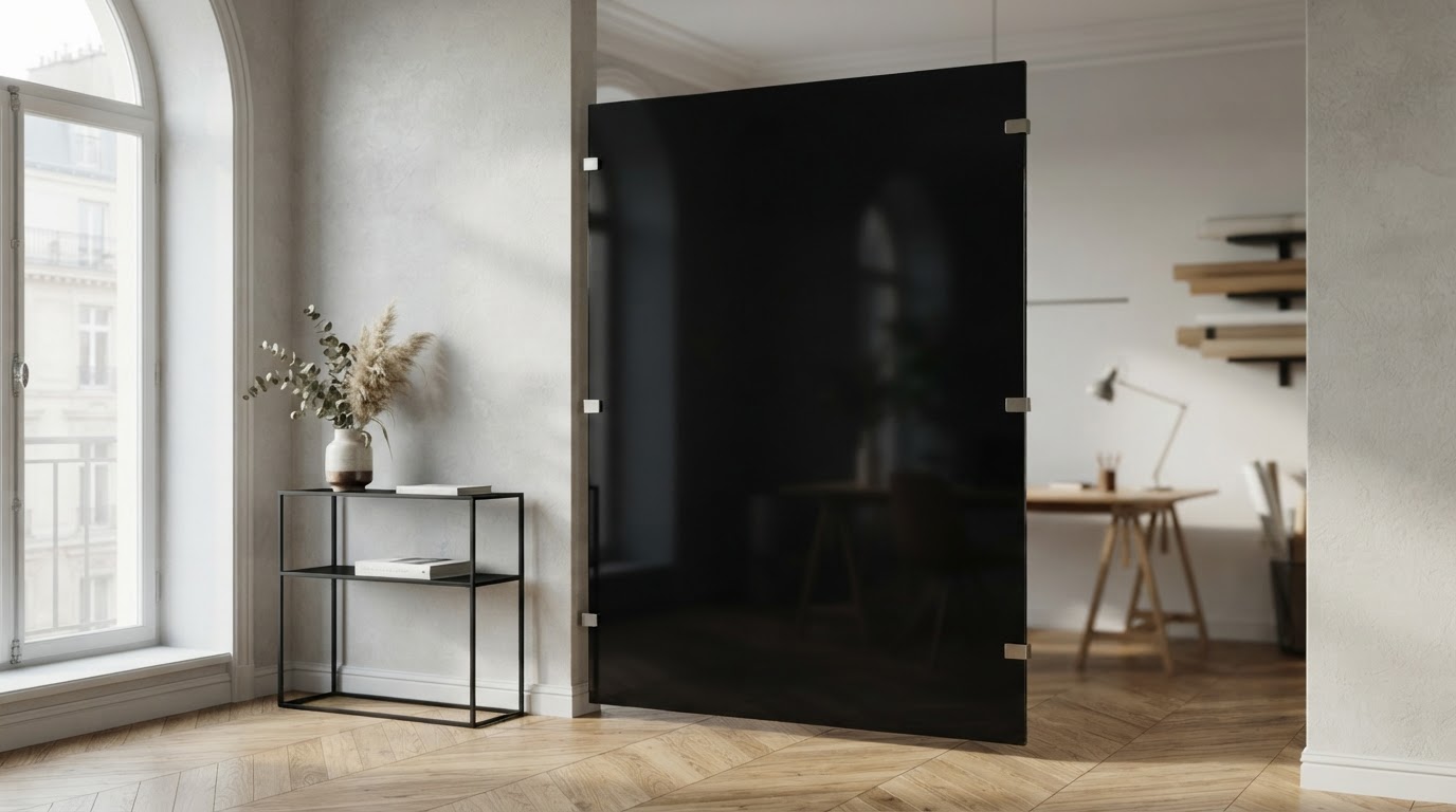 Plaque de plexiglas noir sur mesure