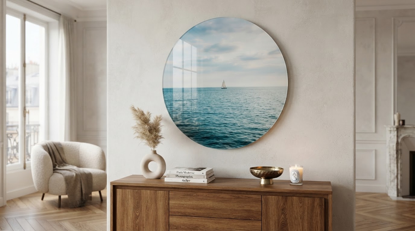 disque en plexiglas rond sur mesure