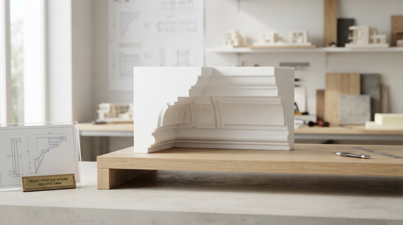 pièce en polystyrène découpée sur mesure