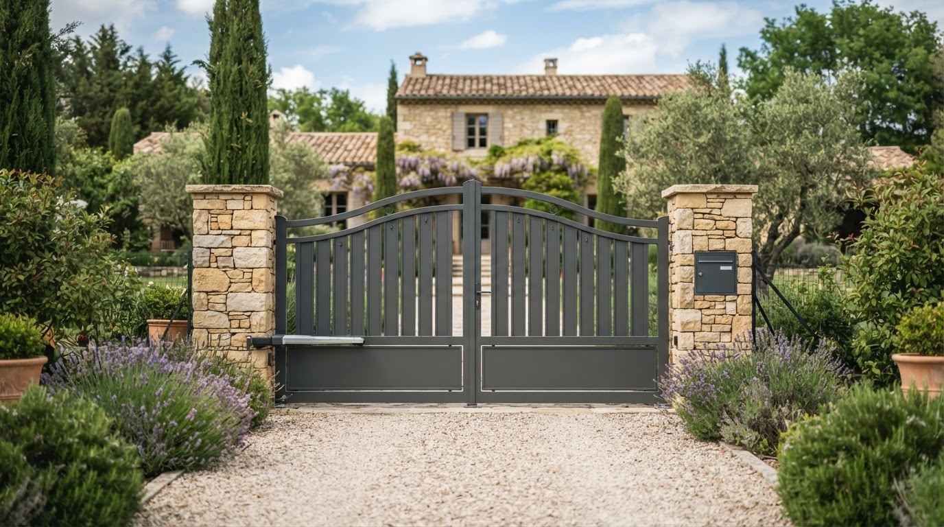 Portail battant aluminium sur mesure