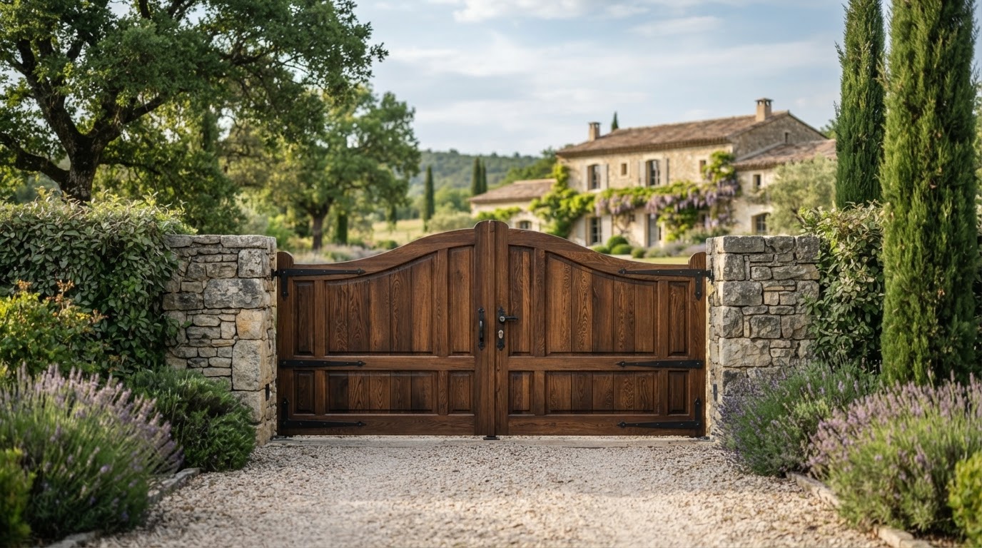 Portail en bois sur mesure