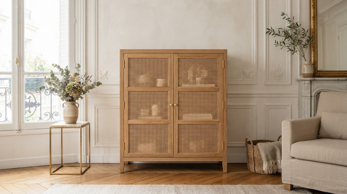 porte en cannage