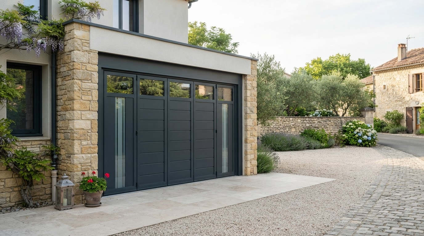 porte de garage pliante sur mesure