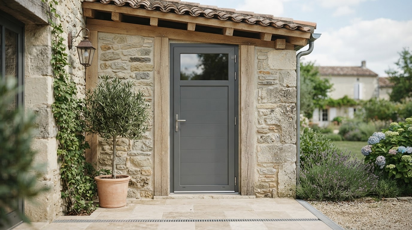 Porte de service en PVC sur mesure