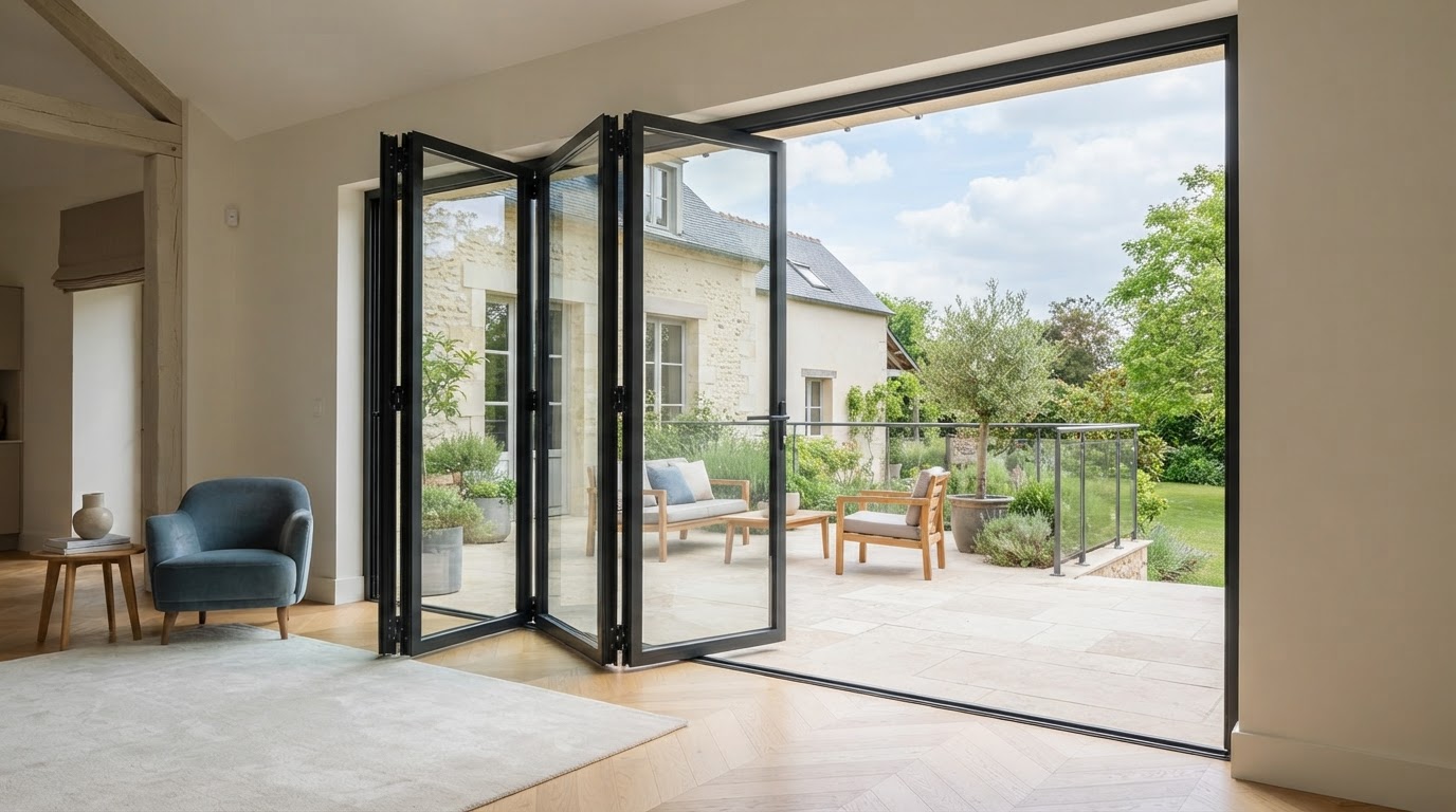 Porte pliante sur mesure