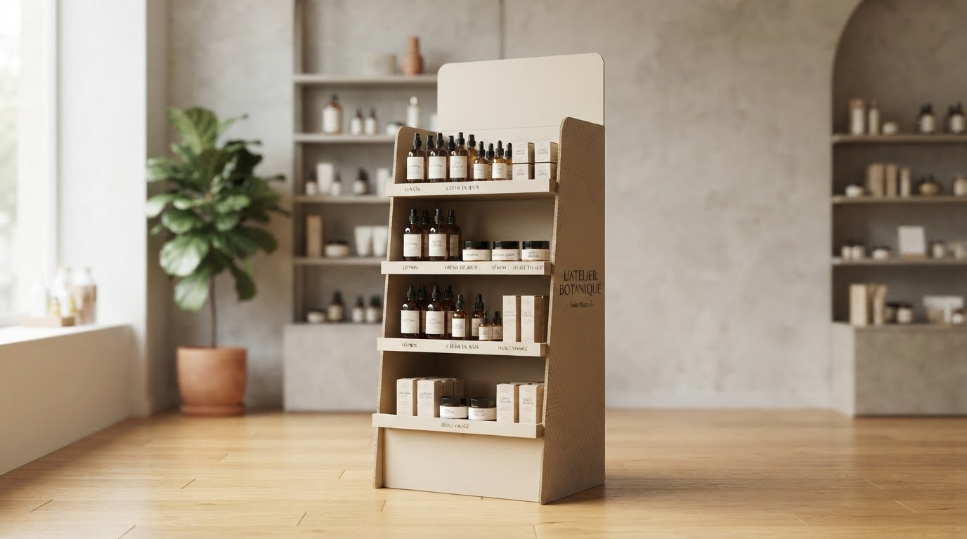 Présentoir carton sur mesure