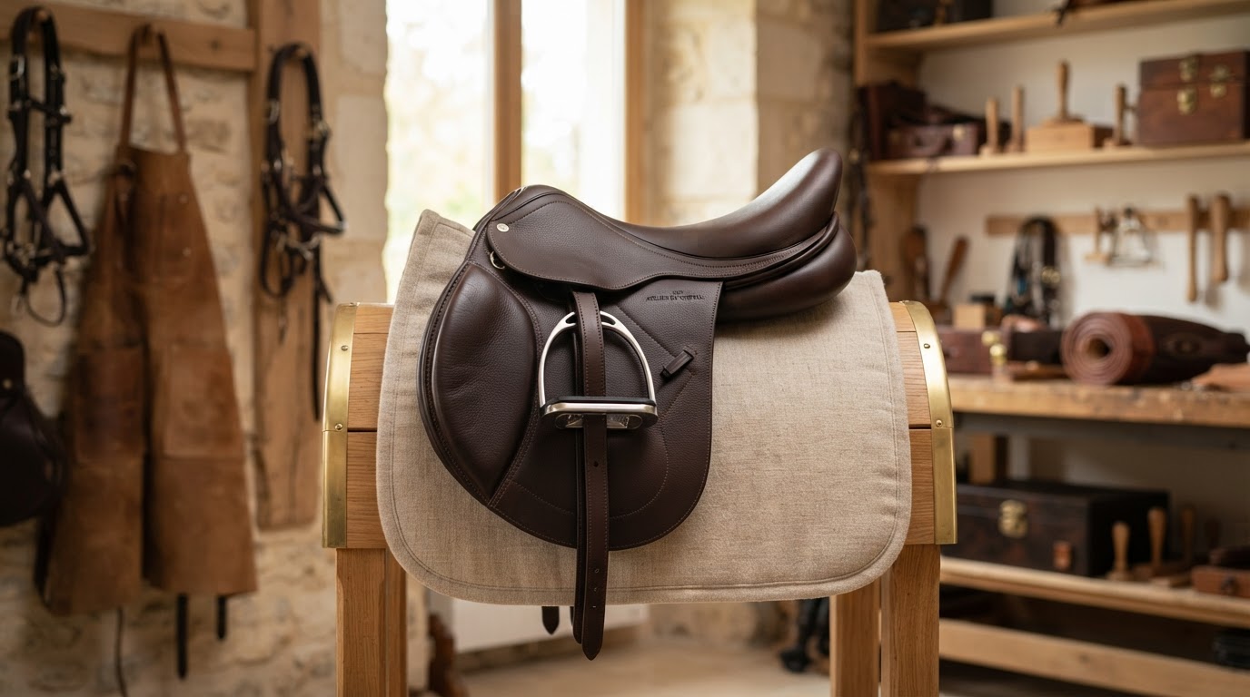 Selle de cheval en cuir sur mesure