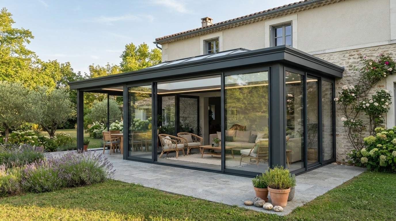 véranda aluminium sur mesure