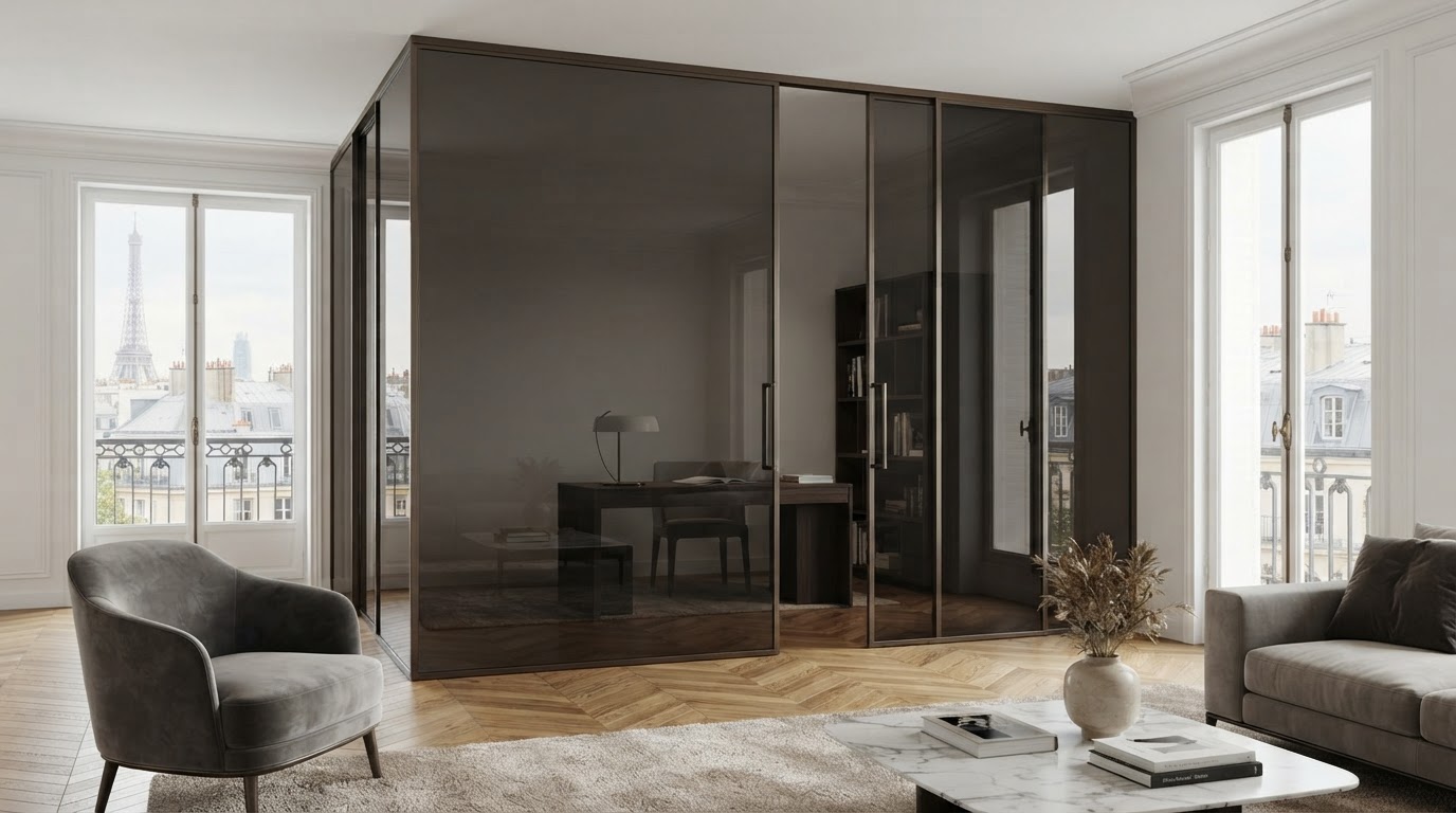 verre fumé sur mesure