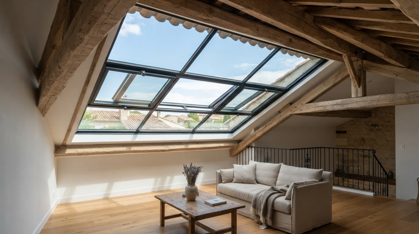 véranda de toit sur mesure