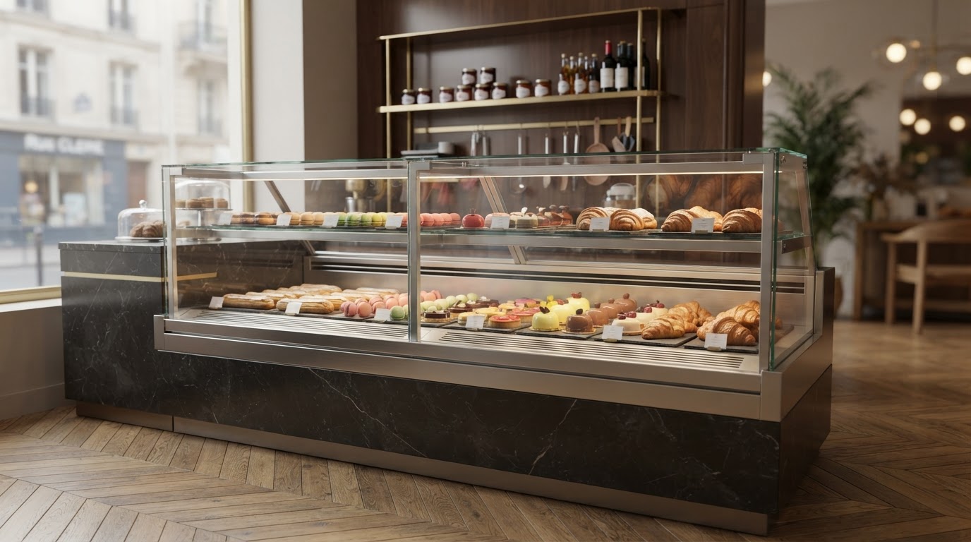 vitrine réfrigérée sur mesure