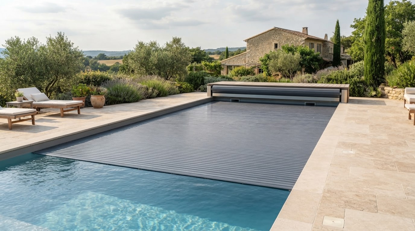 Volet roulant de piscine sur mesure