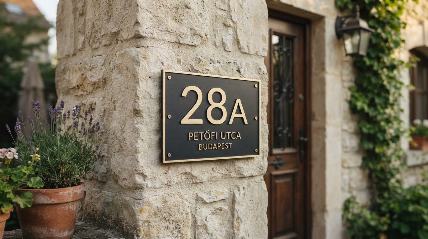 Egyedi házszámtábla