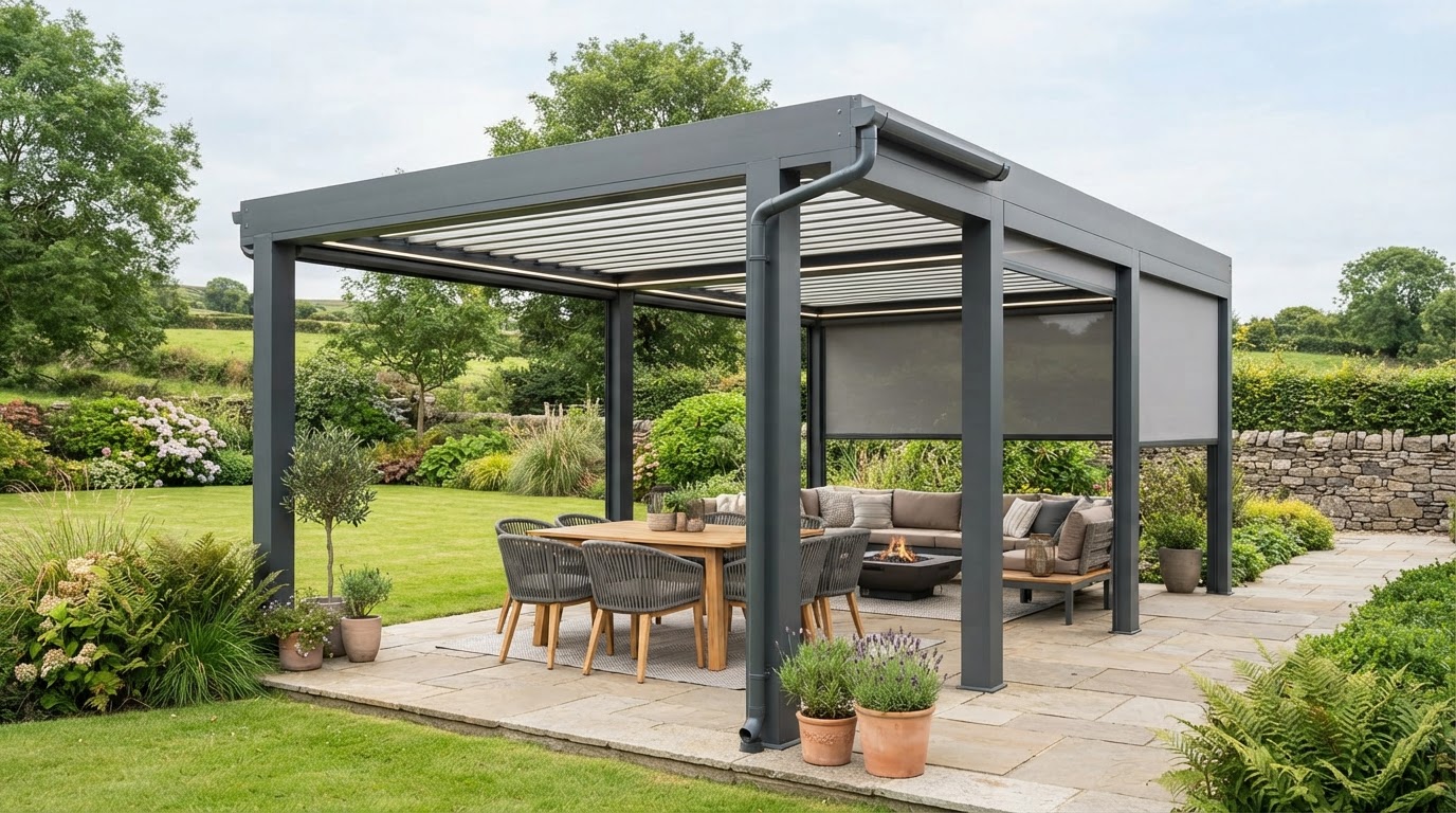 Aluminium pergola