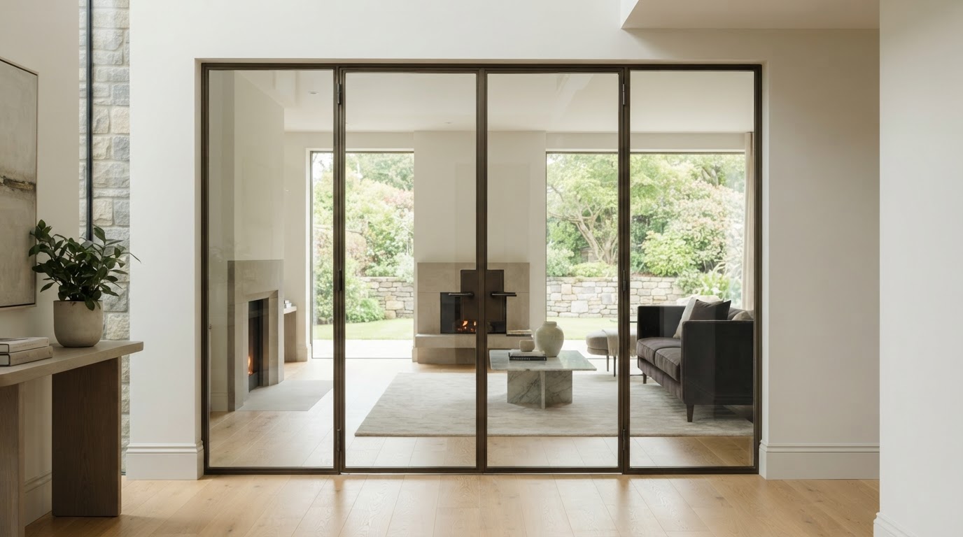 Custom glass door