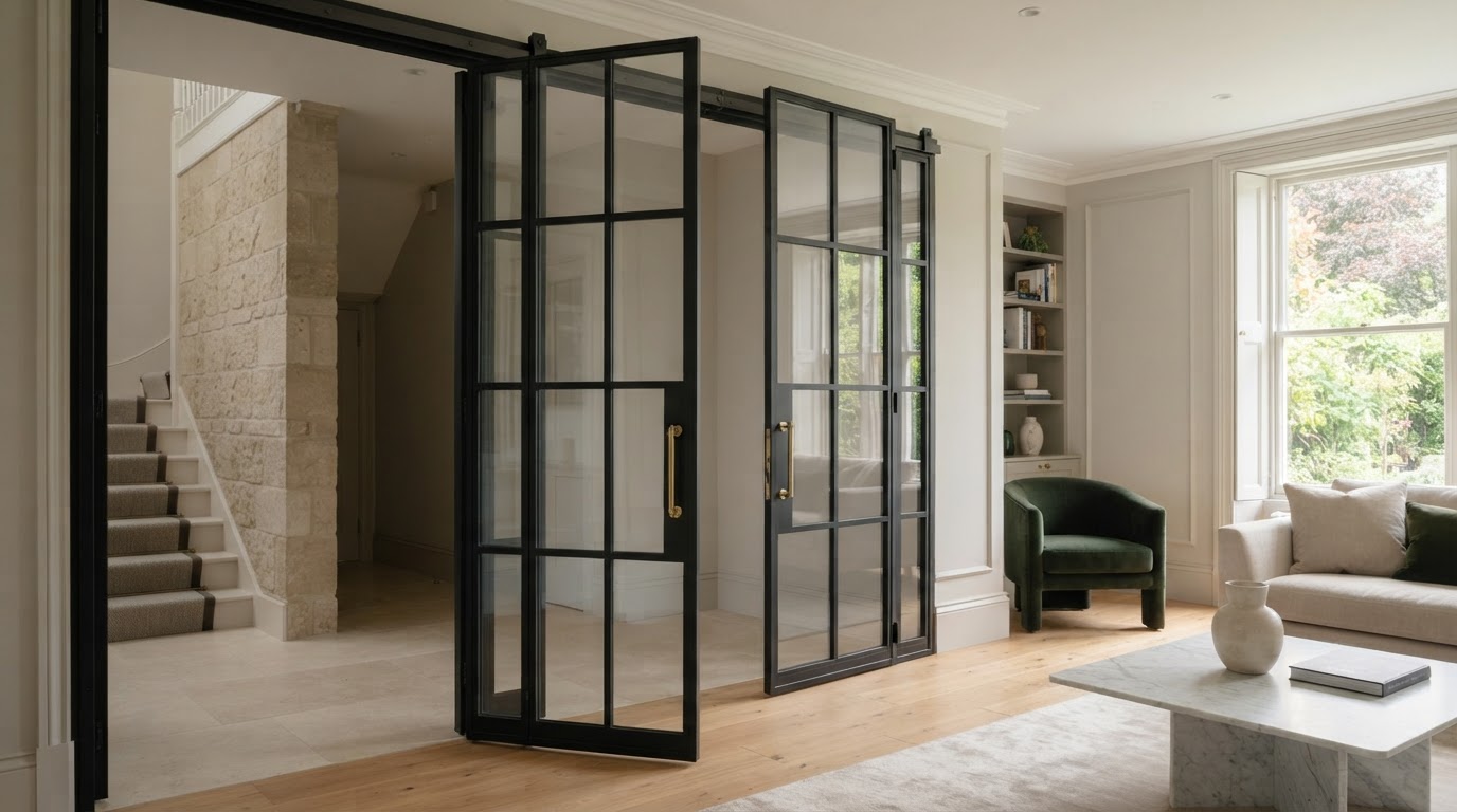 Bespoke internal glass door
