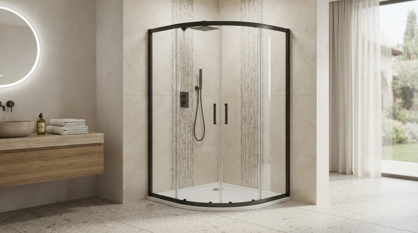 box doccia semicircolare su misura