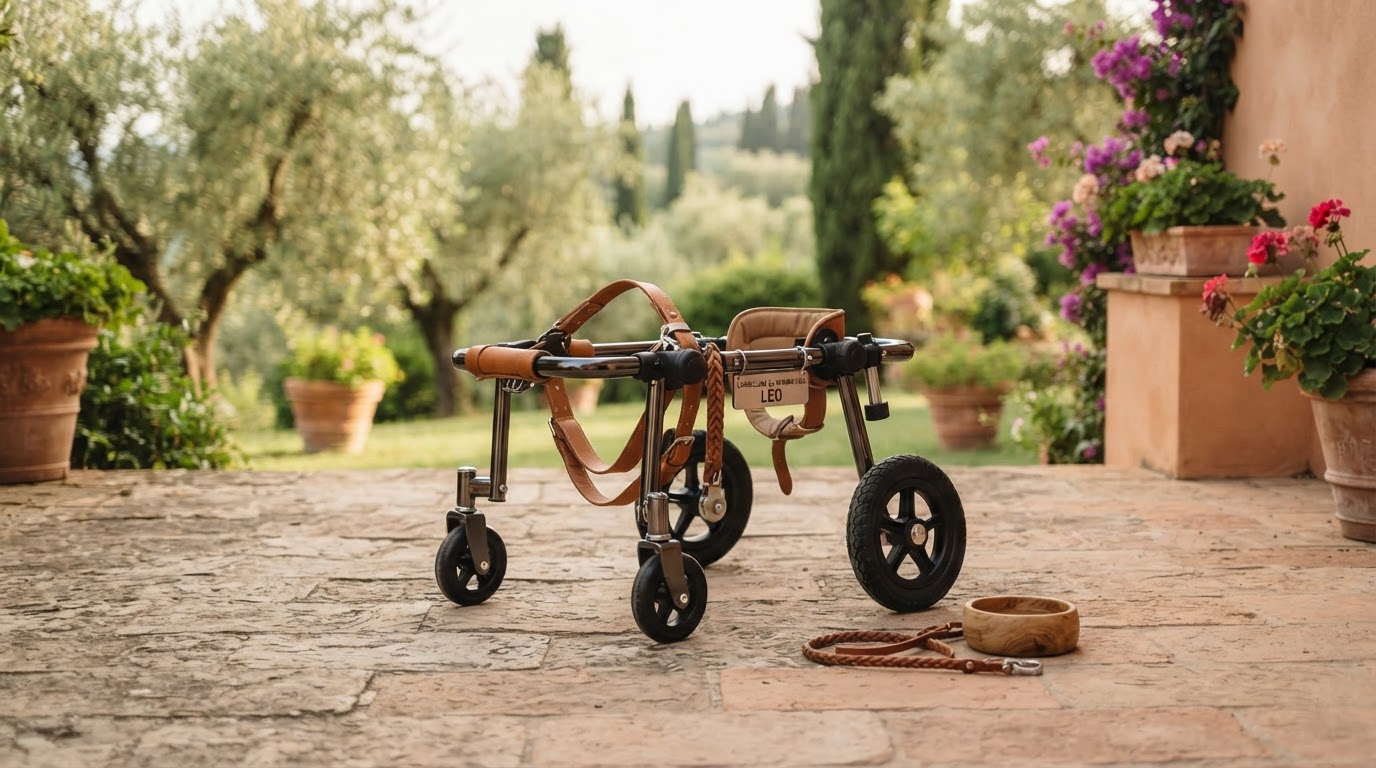 carrellino per cane disabile