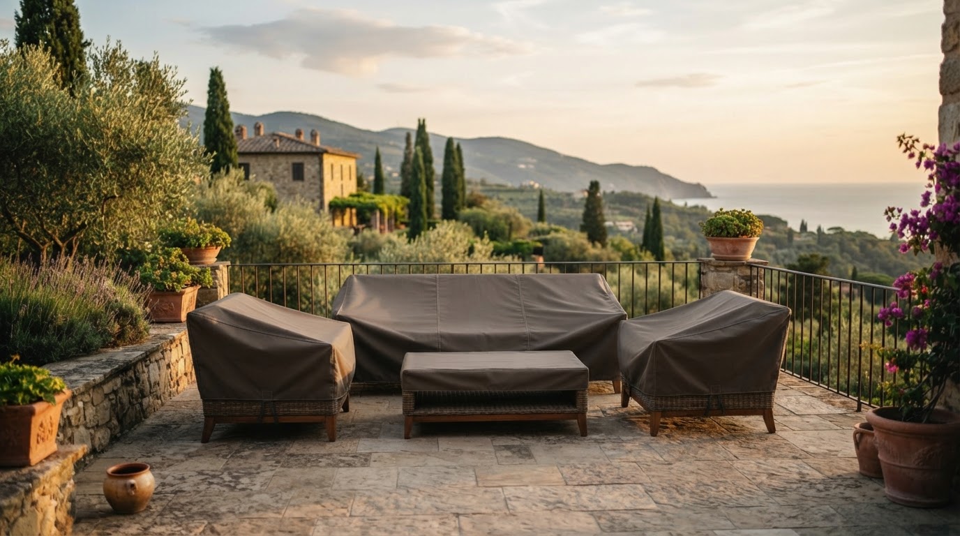 copertura per mobili da giardino su misura