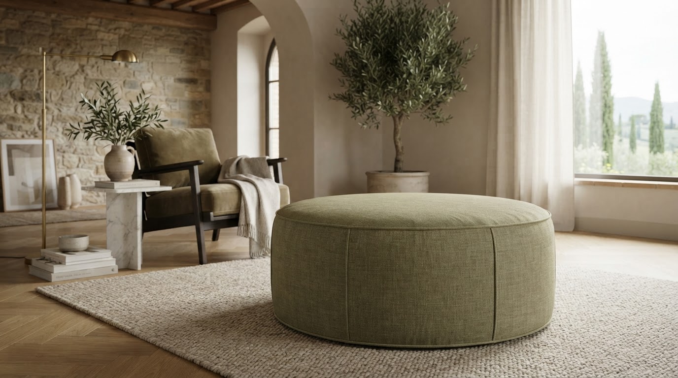 copertura pouf su misura