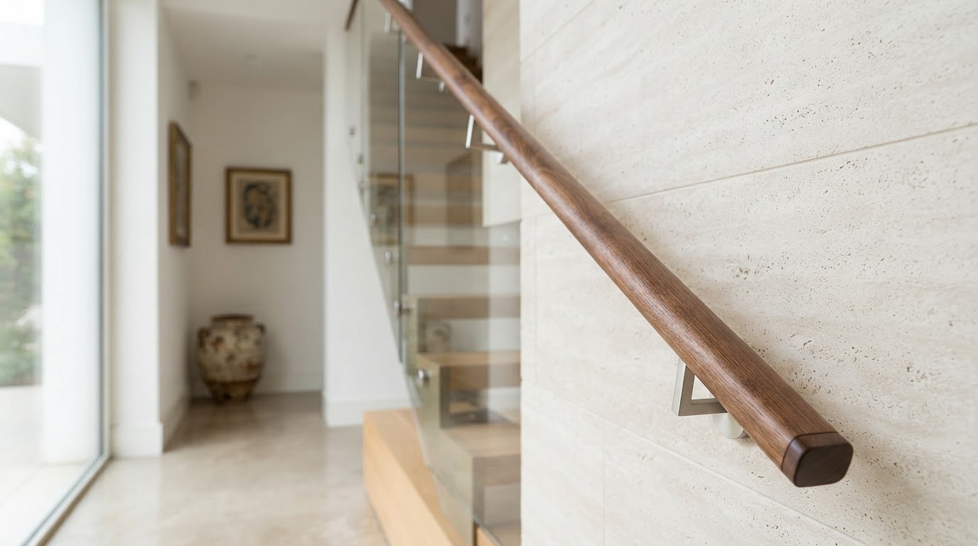 corrimano in legno su misura