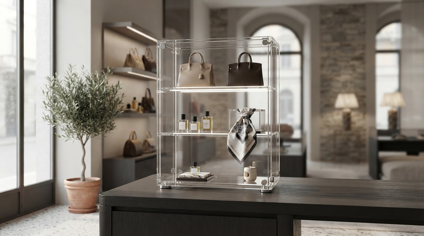 espositore in plexiglass personalizzato