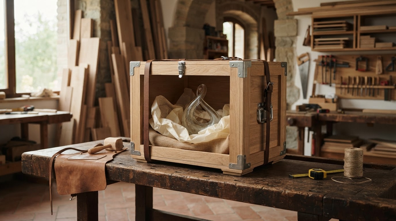 gabbia in legno su misura