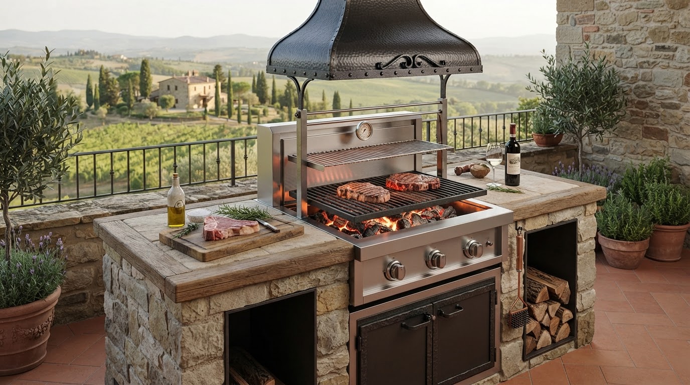 griglia barbecue su misura