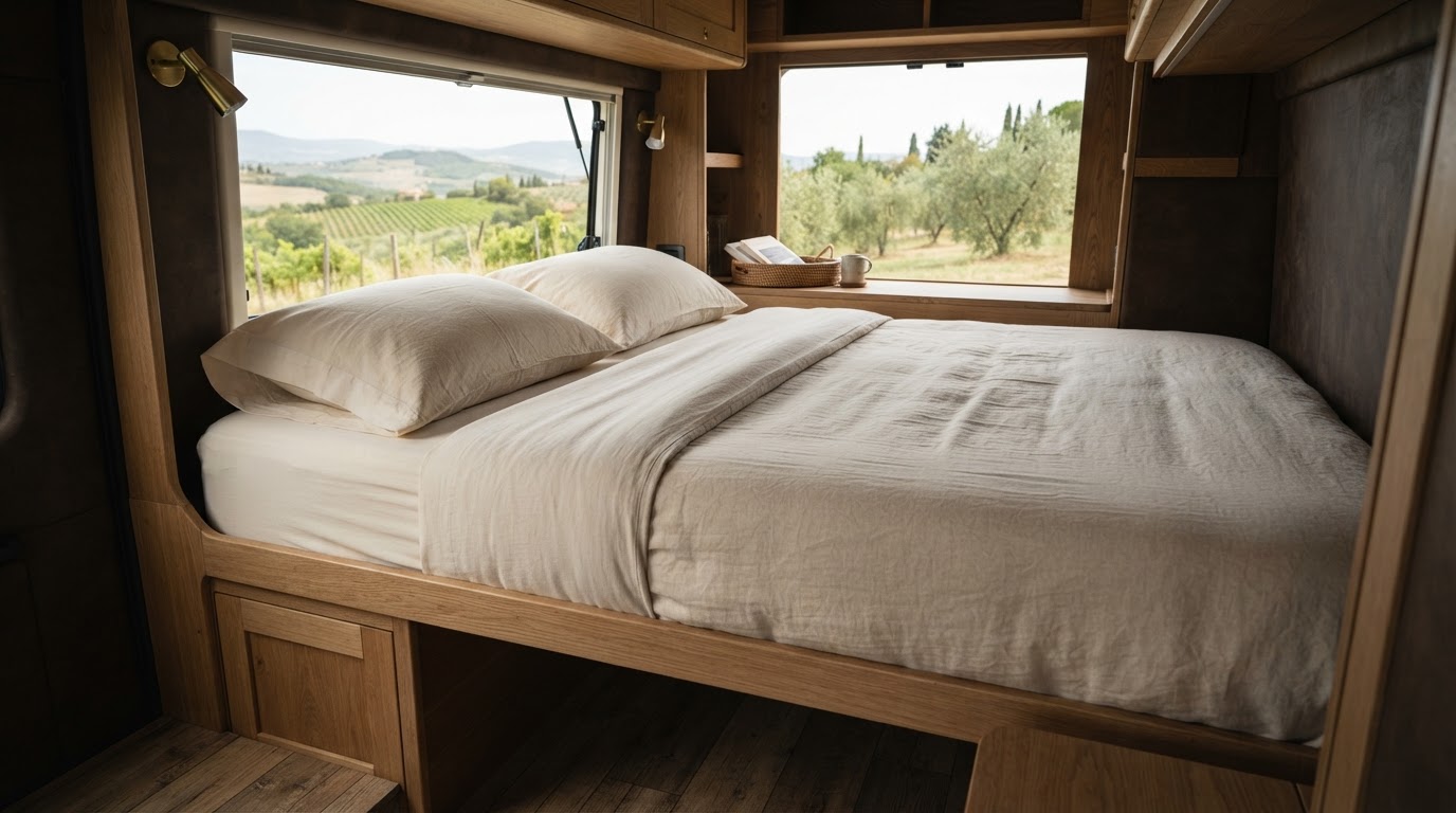 lenzuola su misura per camper