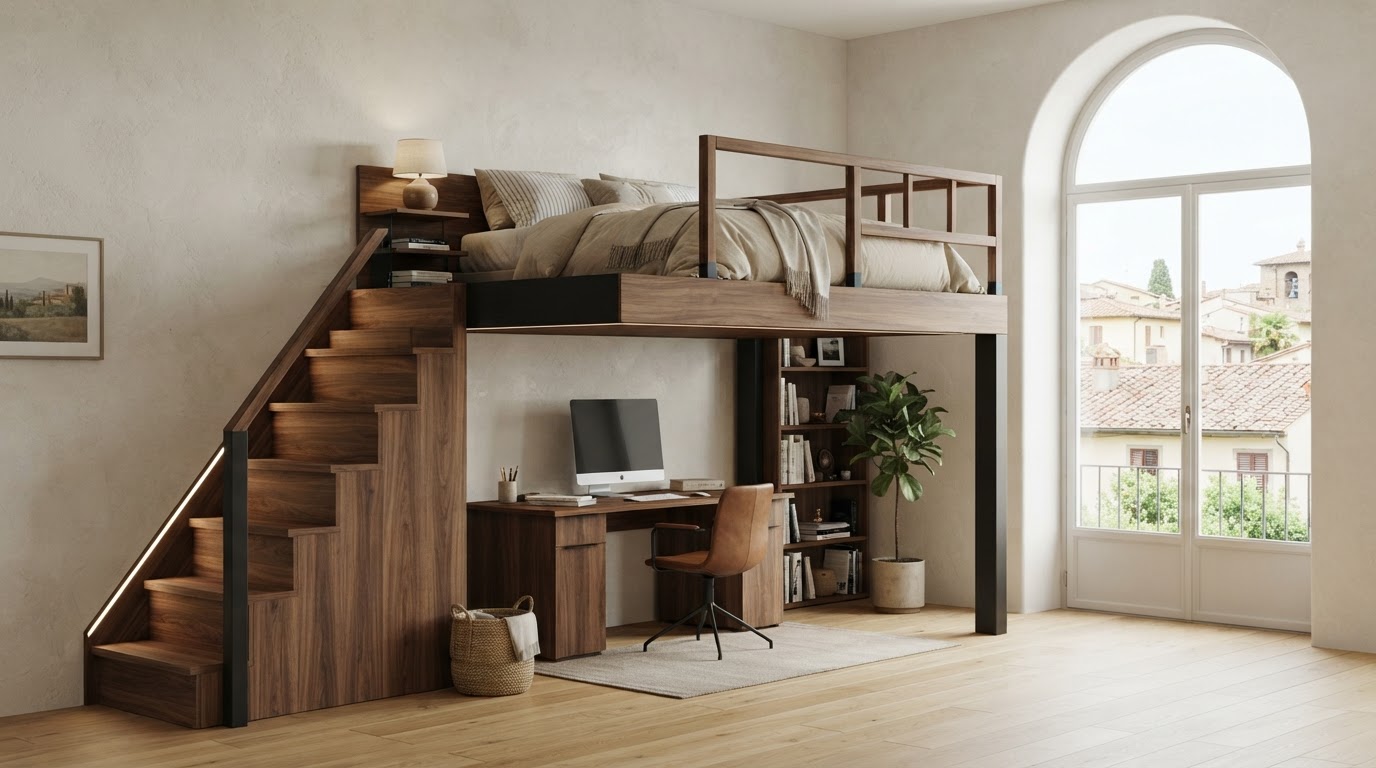 letto a soppalco su misura