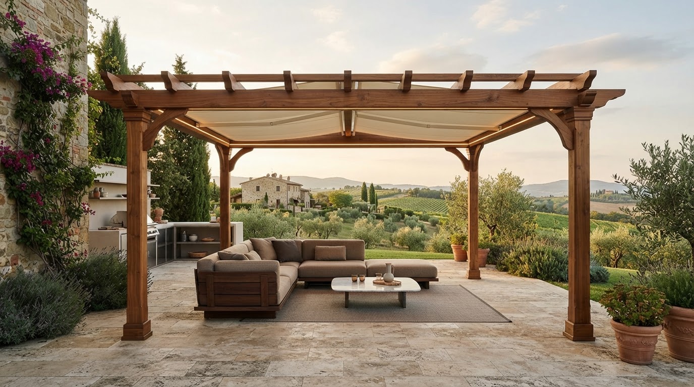 Pergola in legno su misura