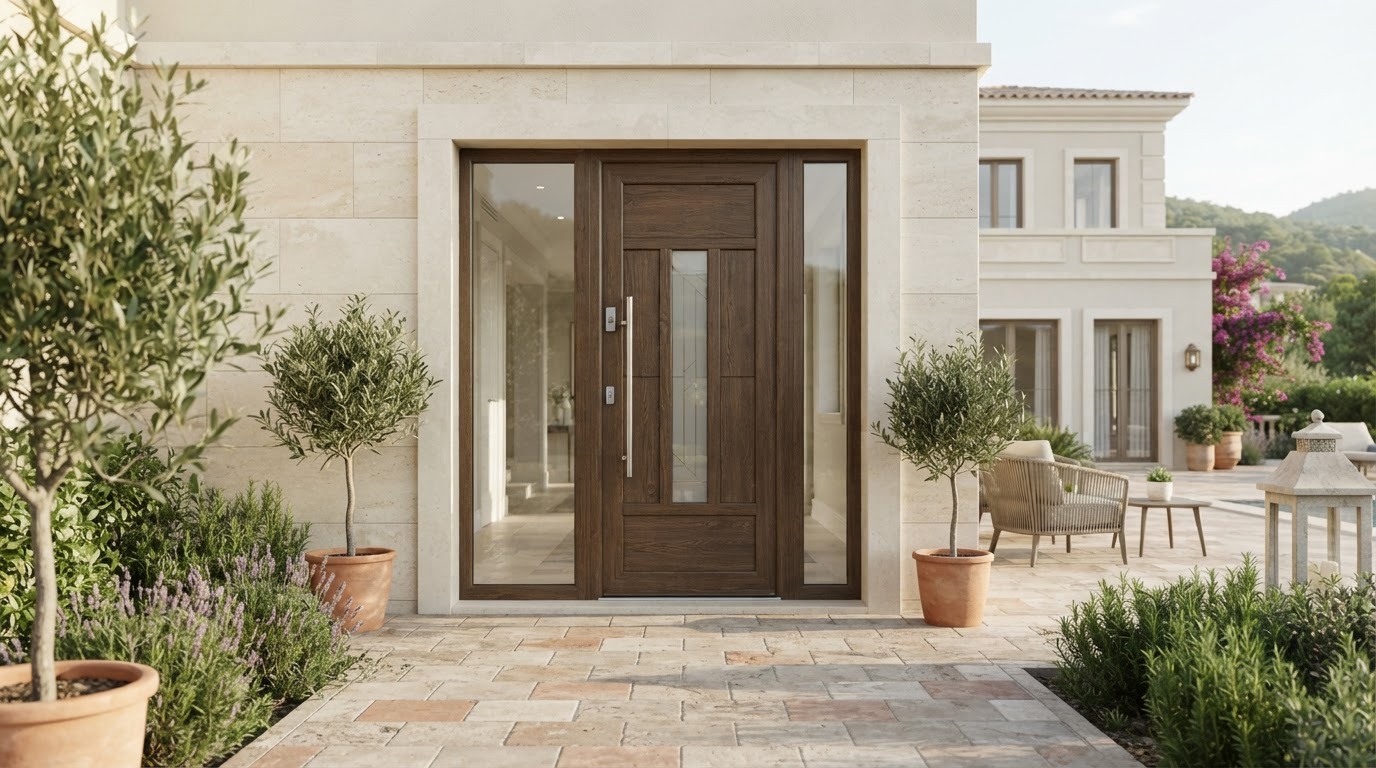 Porta in PVC da esterno su misura
