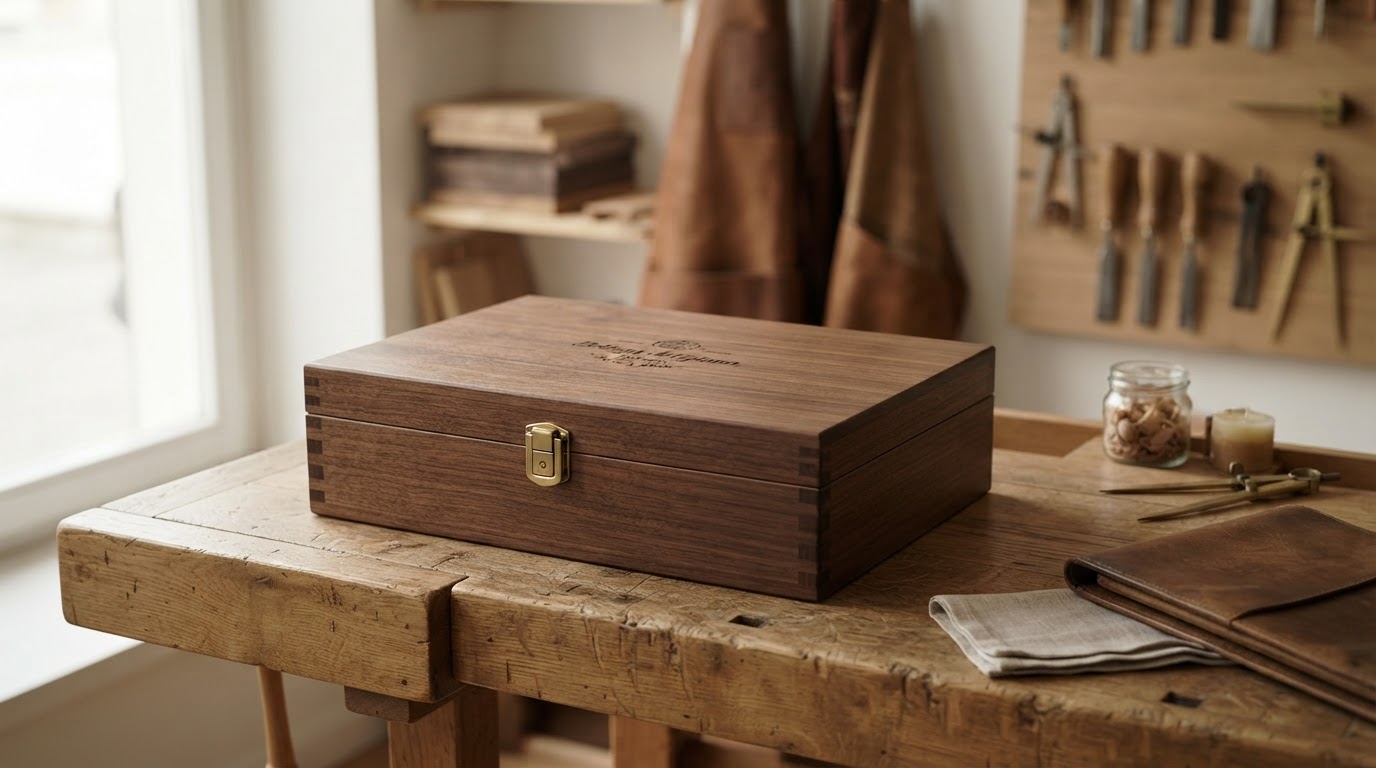 scatola in legno su misura