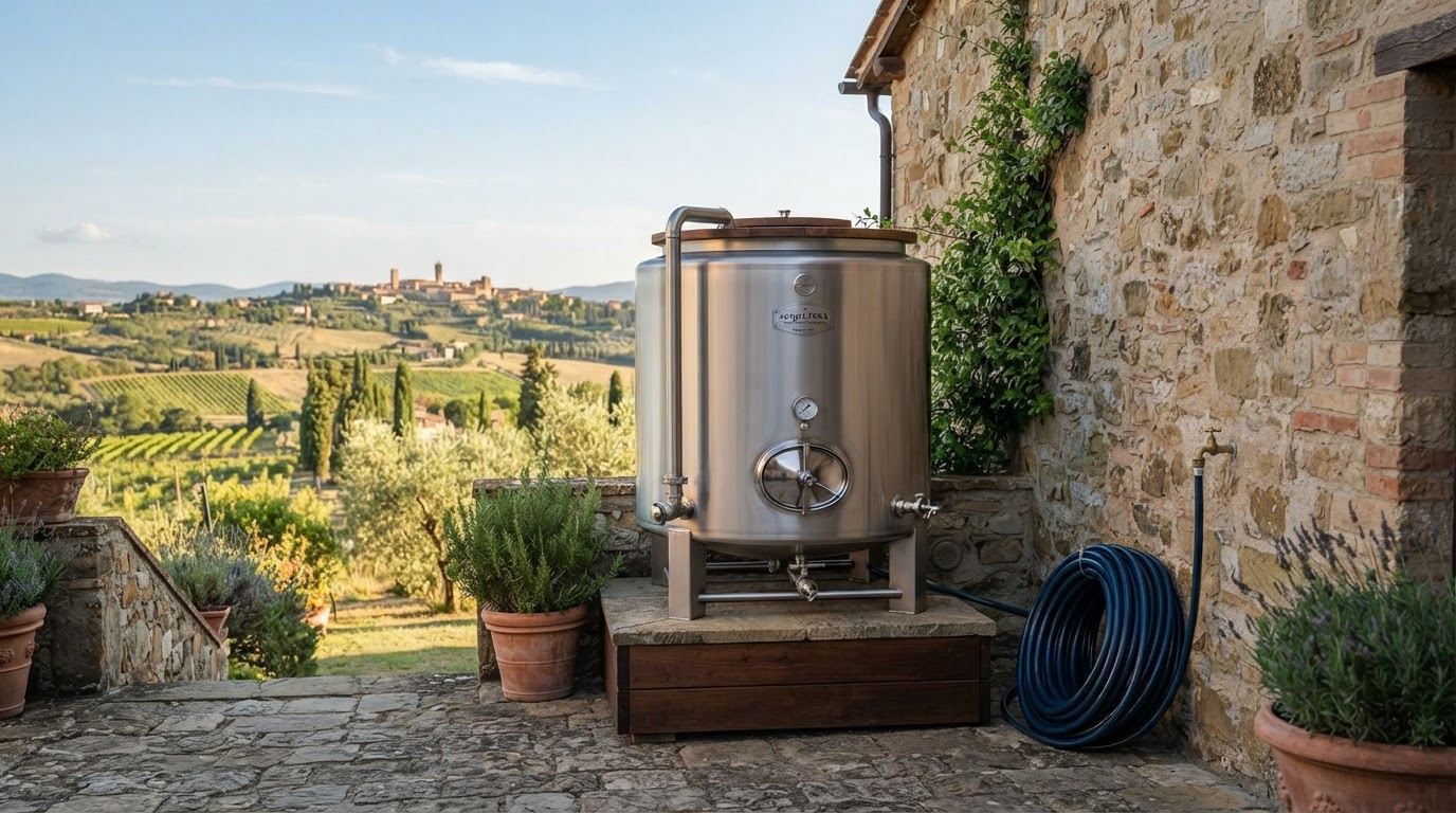 serbatoio acqua su misura