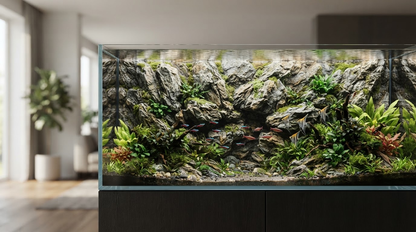 sfondo 3d acquario personalizzato
