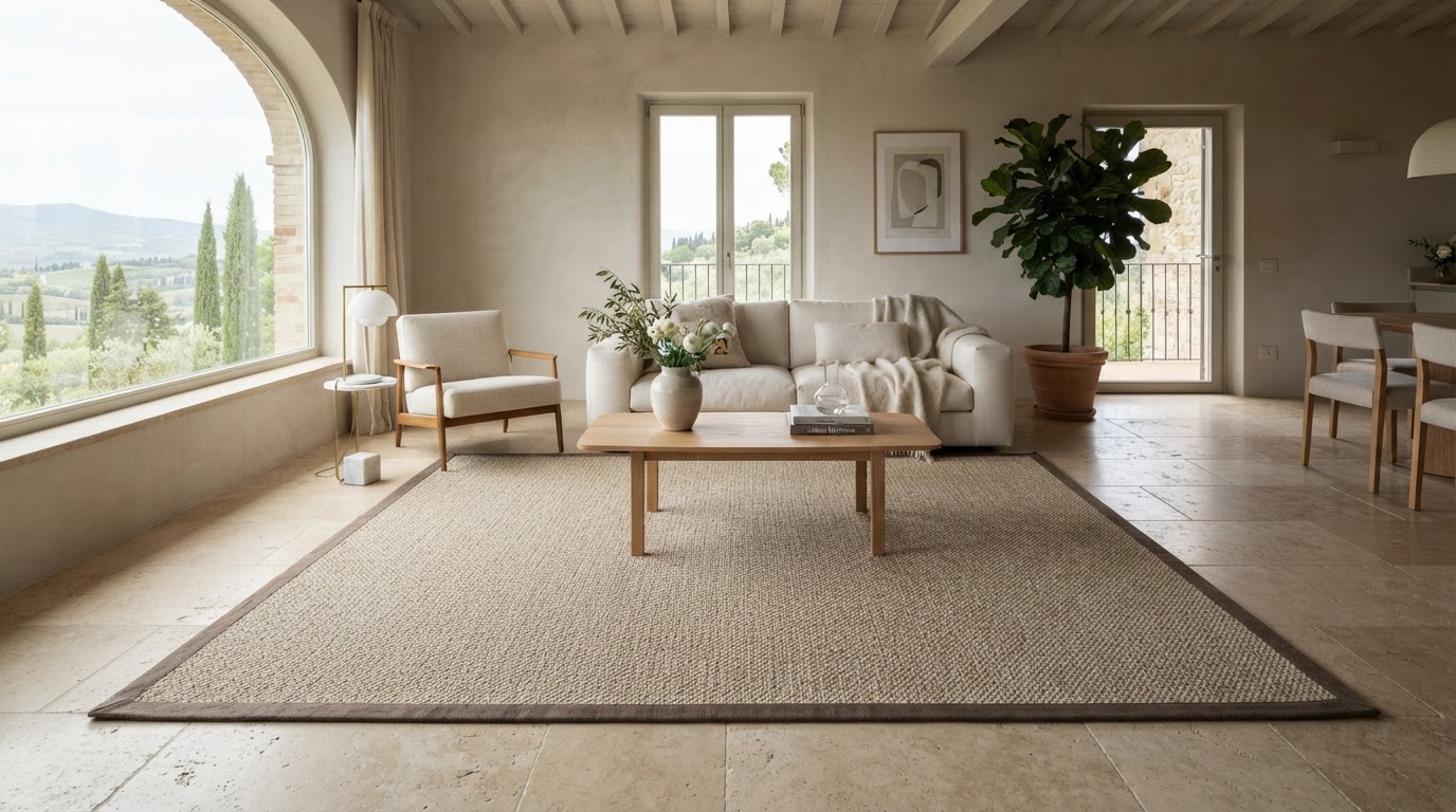 tappeto in sisal su misura