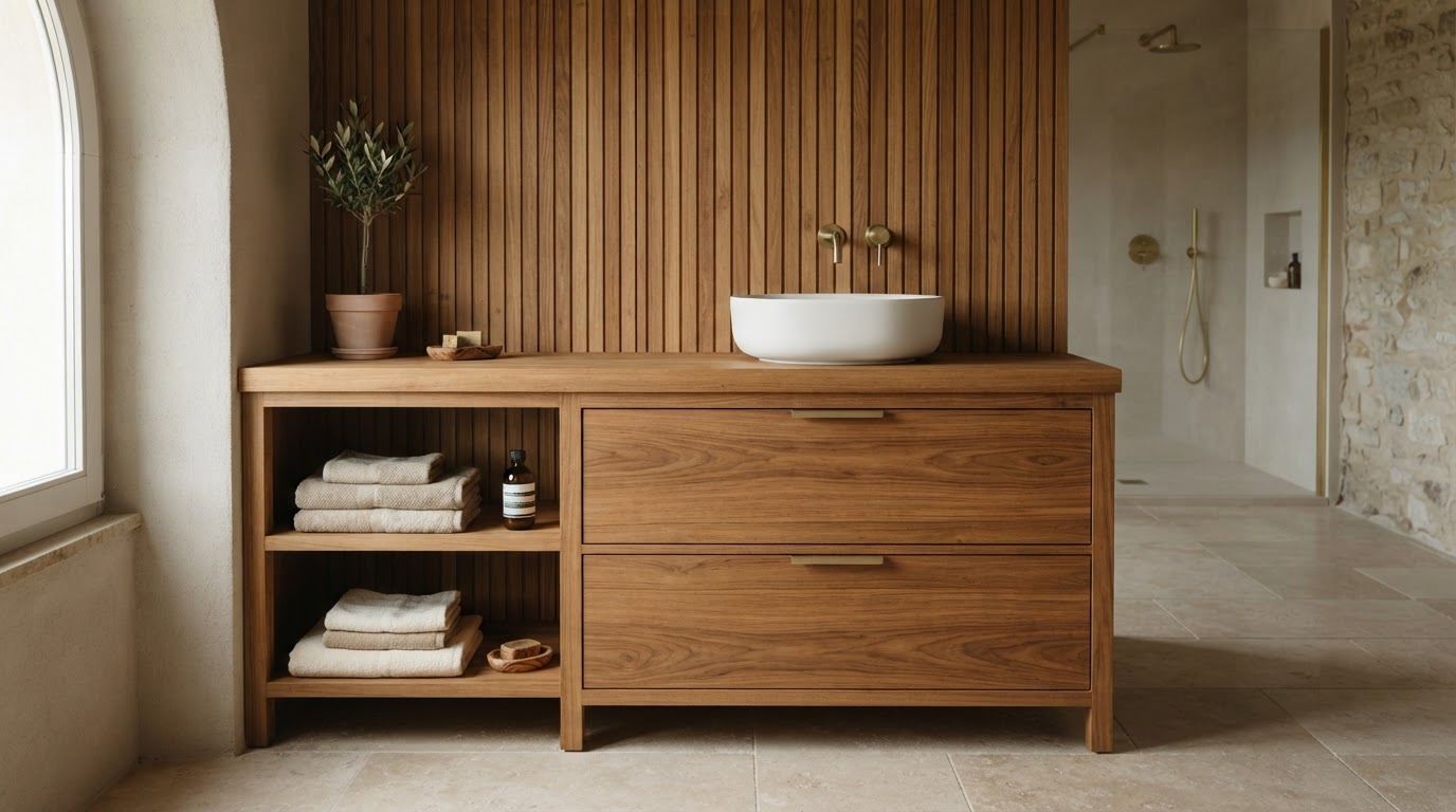 mobile in teak su misura
