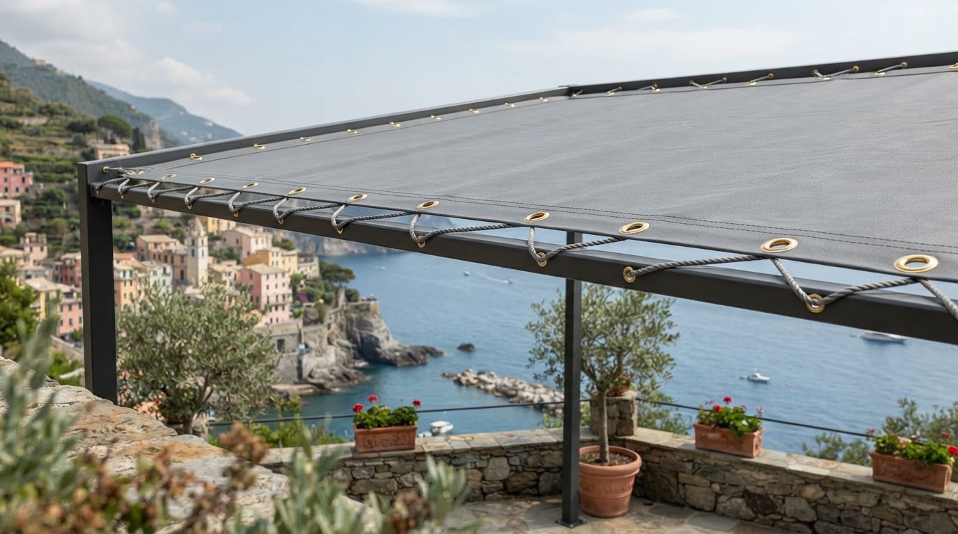 telo pvc occhiellato su misura