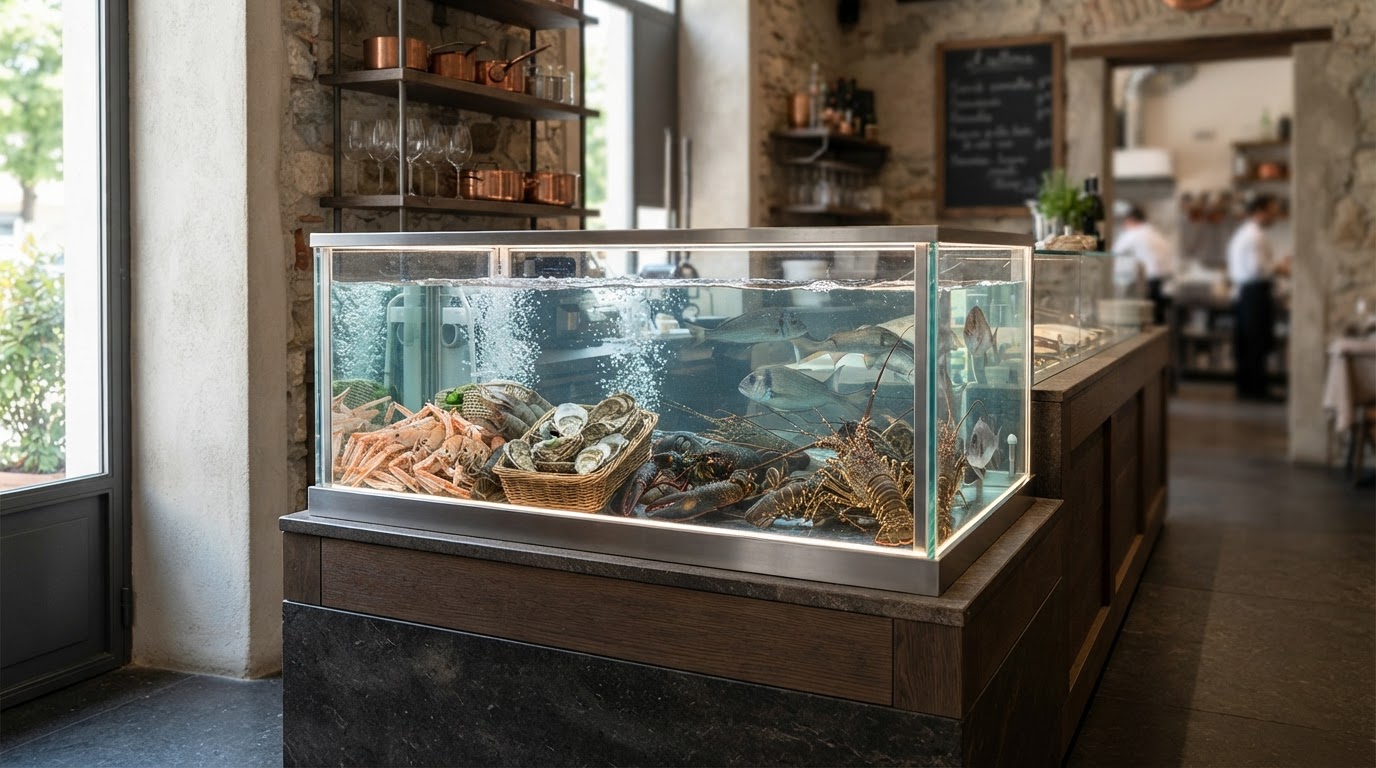 vasca per il vivo su misura