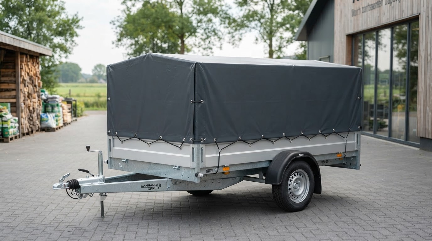 Aanhanger met op maat gemaakt zeil