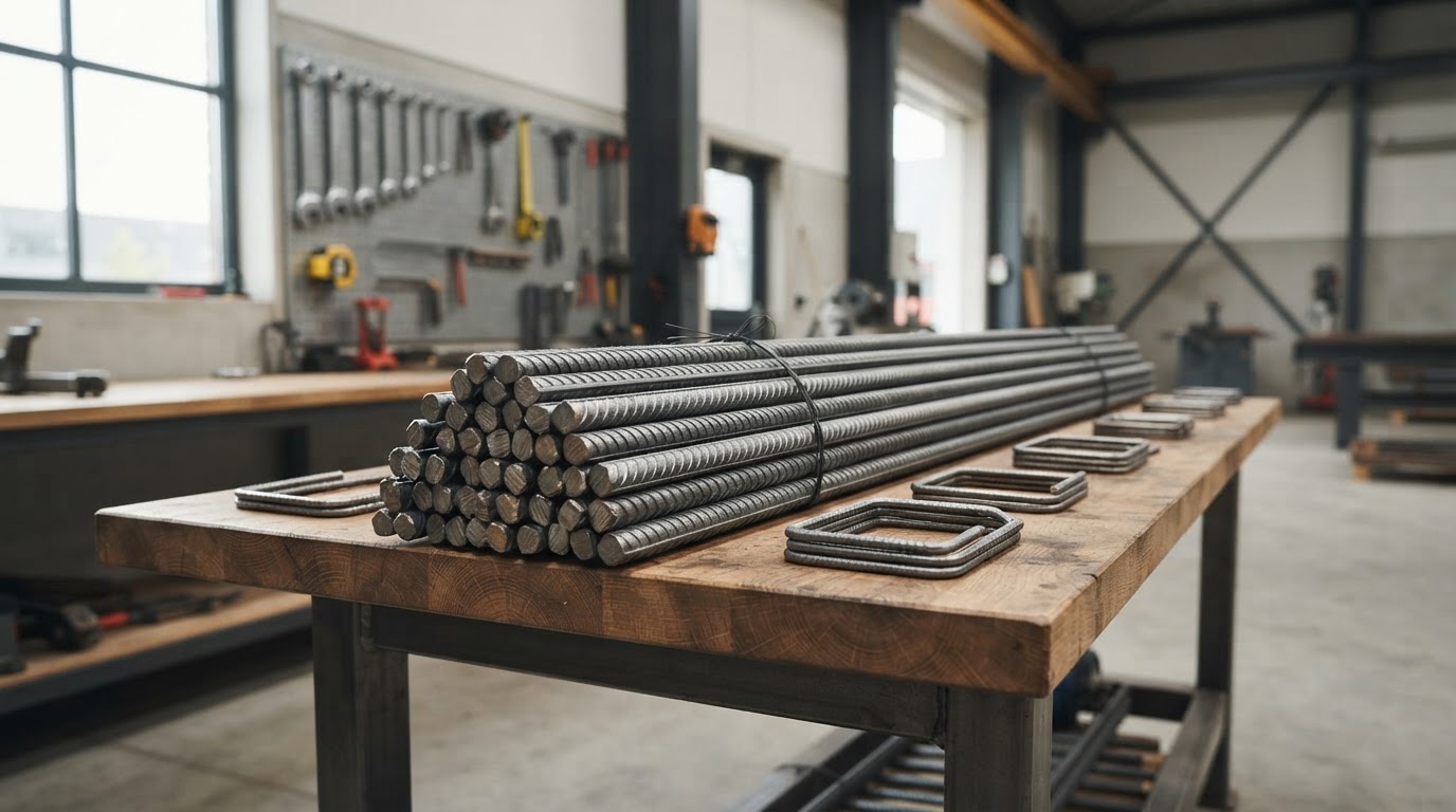 betonijzer op maat gebogen