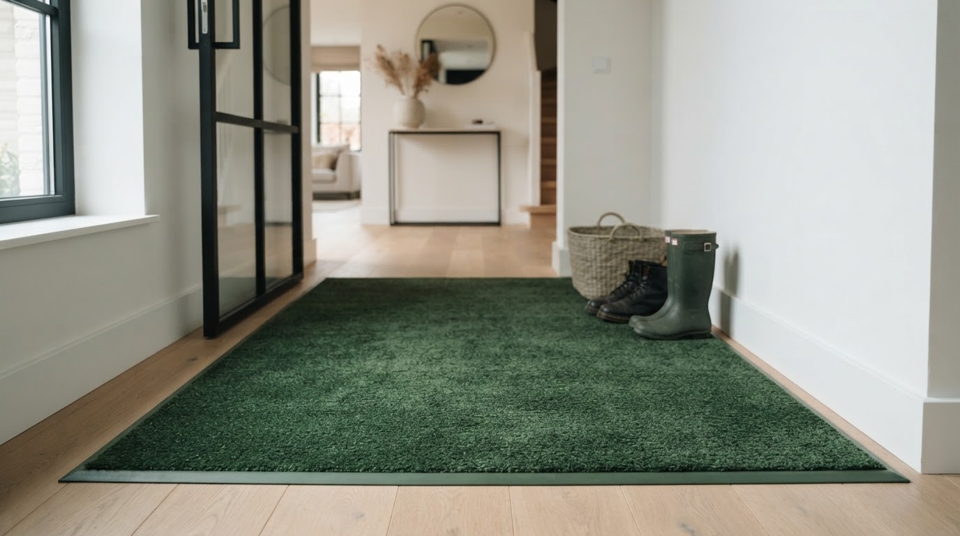 groene droogloopmat op maat