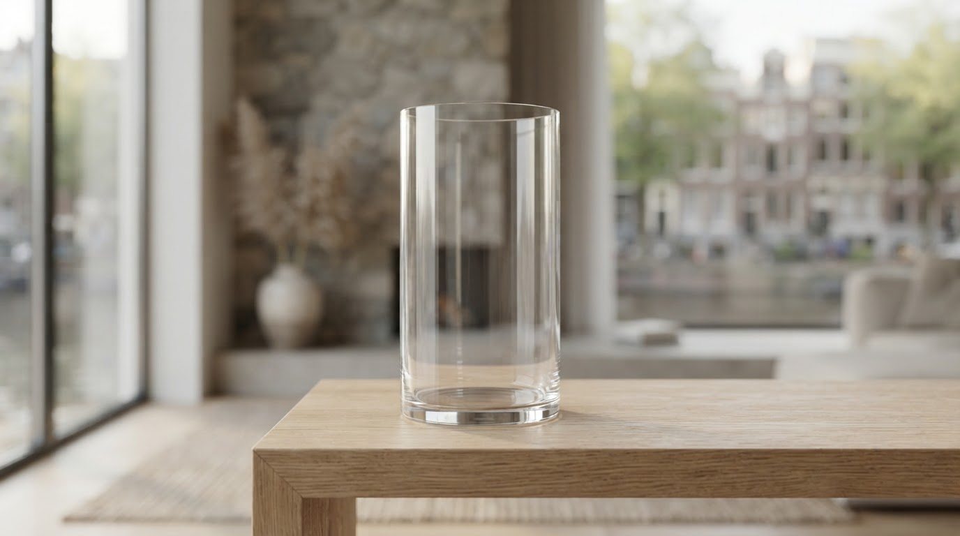 glazen cilinder op maat